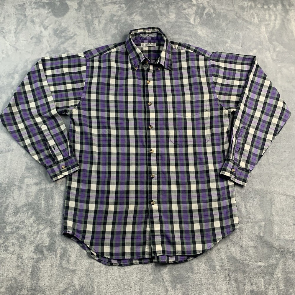 Vintage Levi's Colorgraphs Button Down Long‎ Sleeve Men's Size Medium Plaid